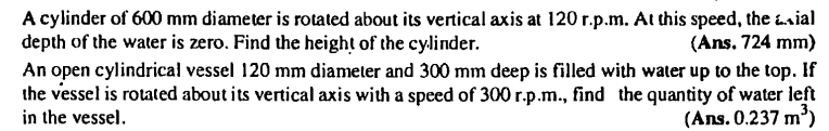 Solved A cylinder of 600 mm diameter is rotated about its | Chegg.com