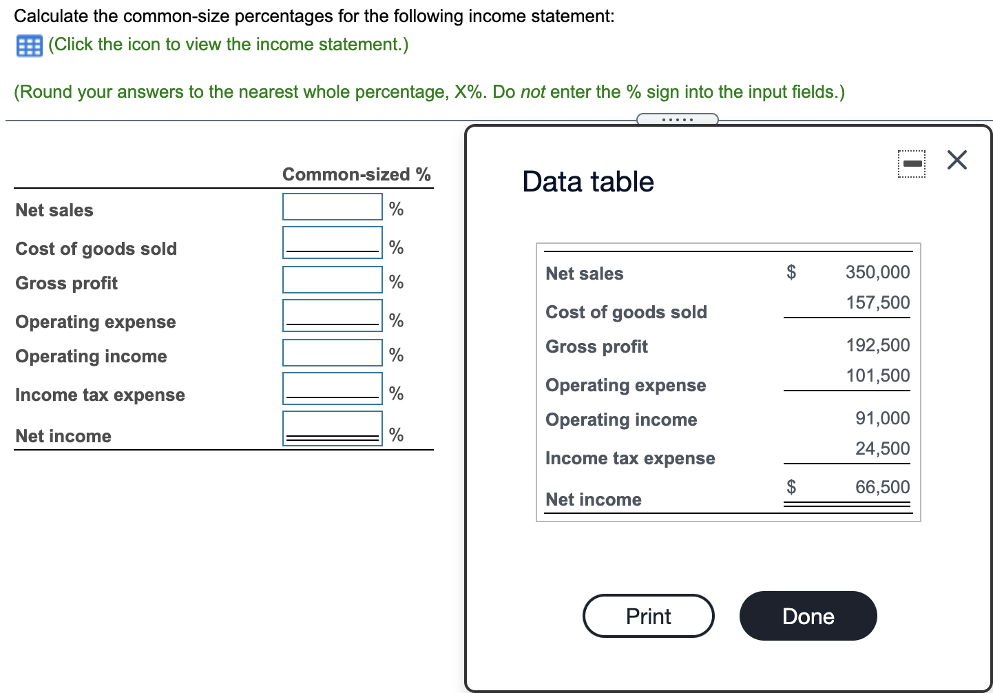 How To Calculate Common Size Balance Sheet In Excel