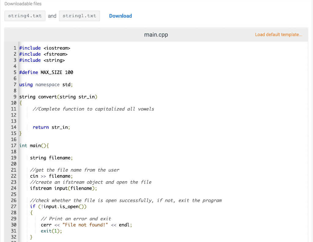 Solved In this exercise you are going to read a file | Chegg.com