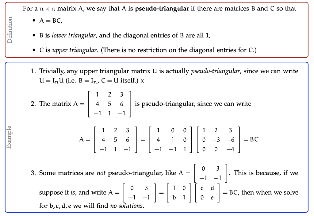Solved For a nxn matrix A, we say that A is | Chegg.com