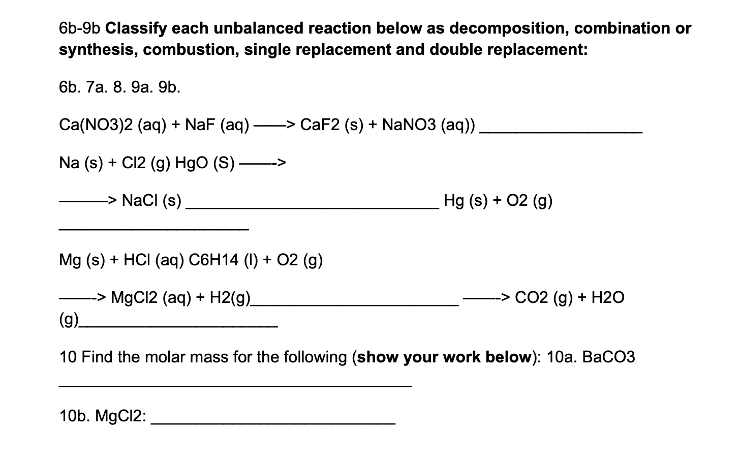 Solved Answer the following questions (1-10) below: 1. | Chegg.com