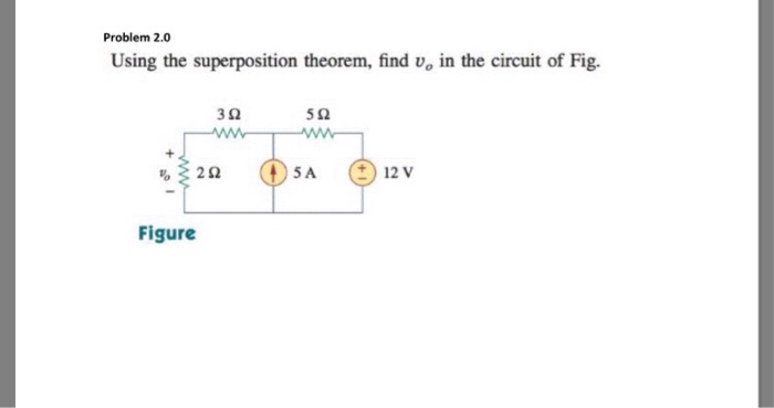 Solved Using the superposition theorem, find v_0 in the | Chegg.com