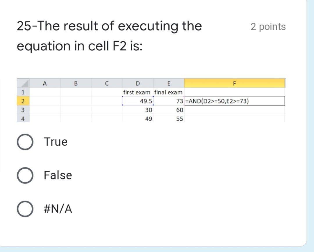 Solved Points The Result Of Executing The Equation In Chegg Com