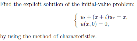 Solved Find the explicit solution of the initial-value | Chegg.com
