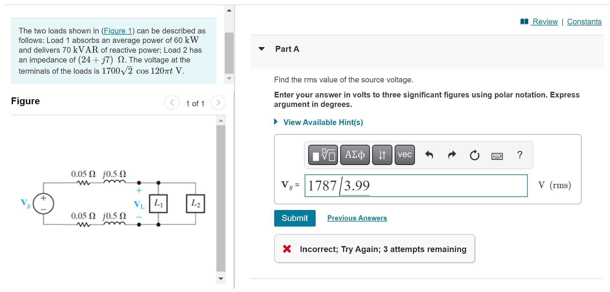 Solved The Two Loads Shown In (Figure 1) Can Be Described As | Chegg.com