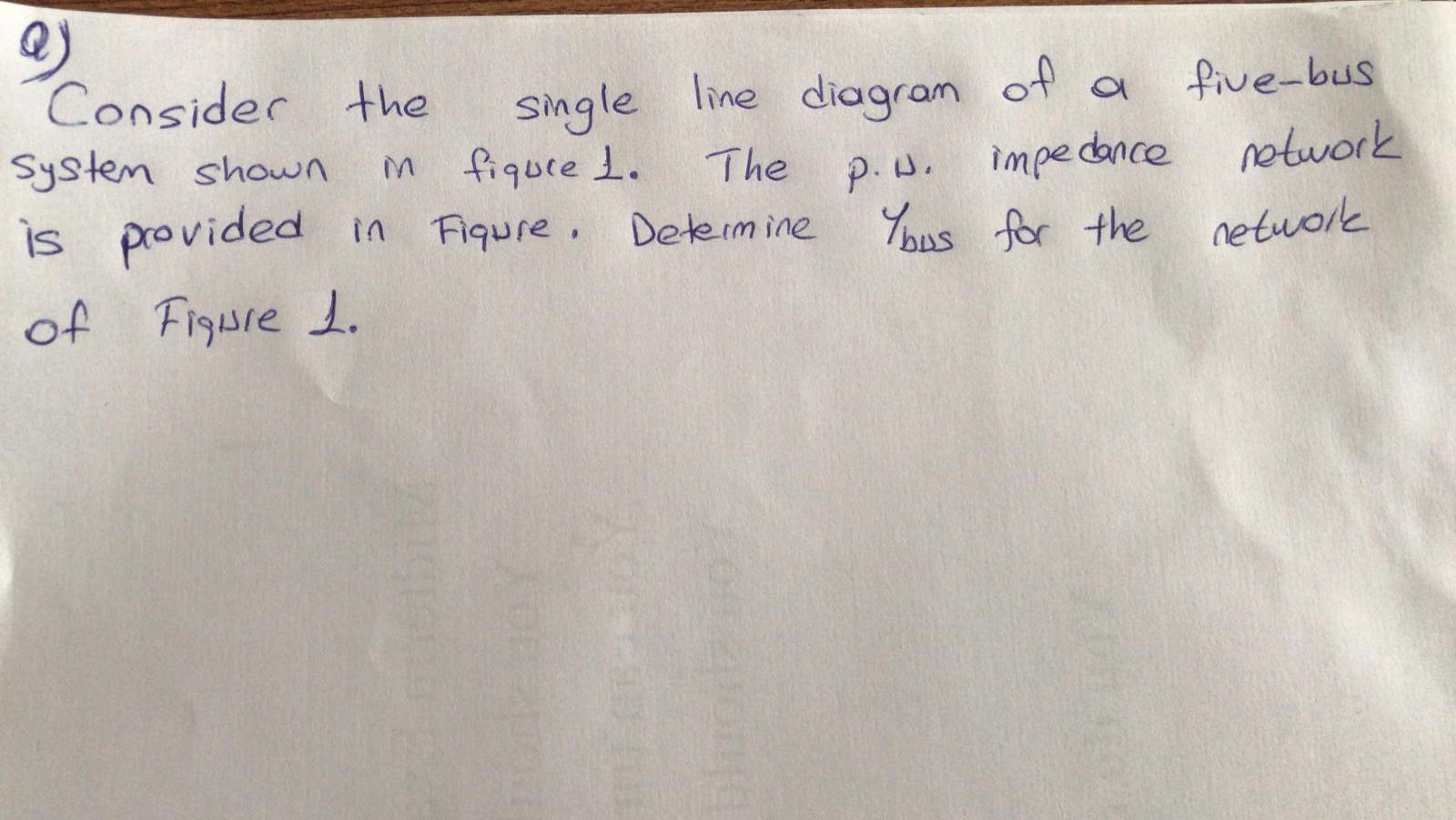Solved Consider the single line diagram of a five-bus Systen | Chegg.com