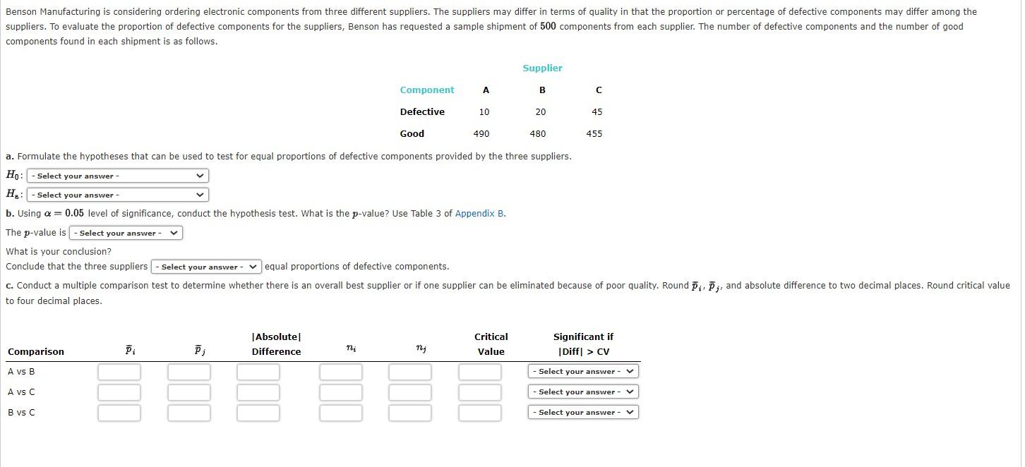 Solved components found in each shipment is as follows. a. | Chegg.com