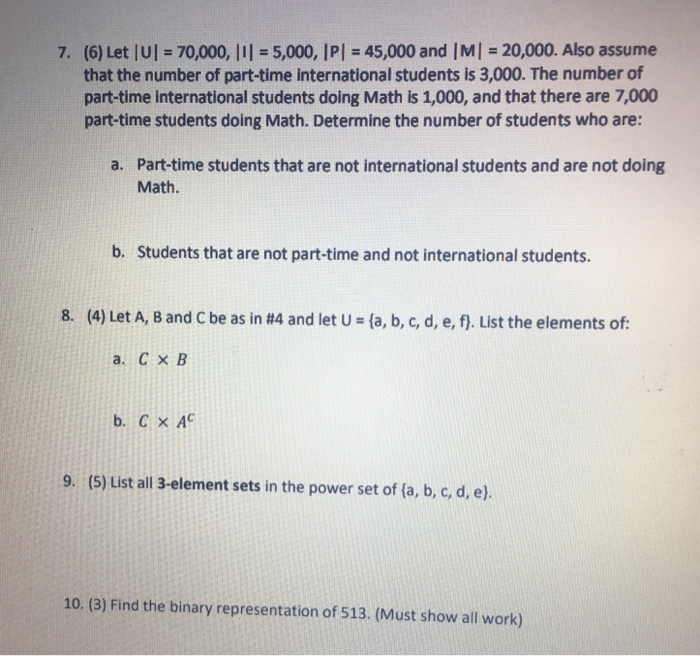 Solved 1. (1) List exactly five elements of the following | Chegg.com