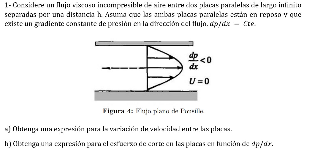 Solved 1 Considere Un Flujo Viscoso Incompresible De Aire 8739