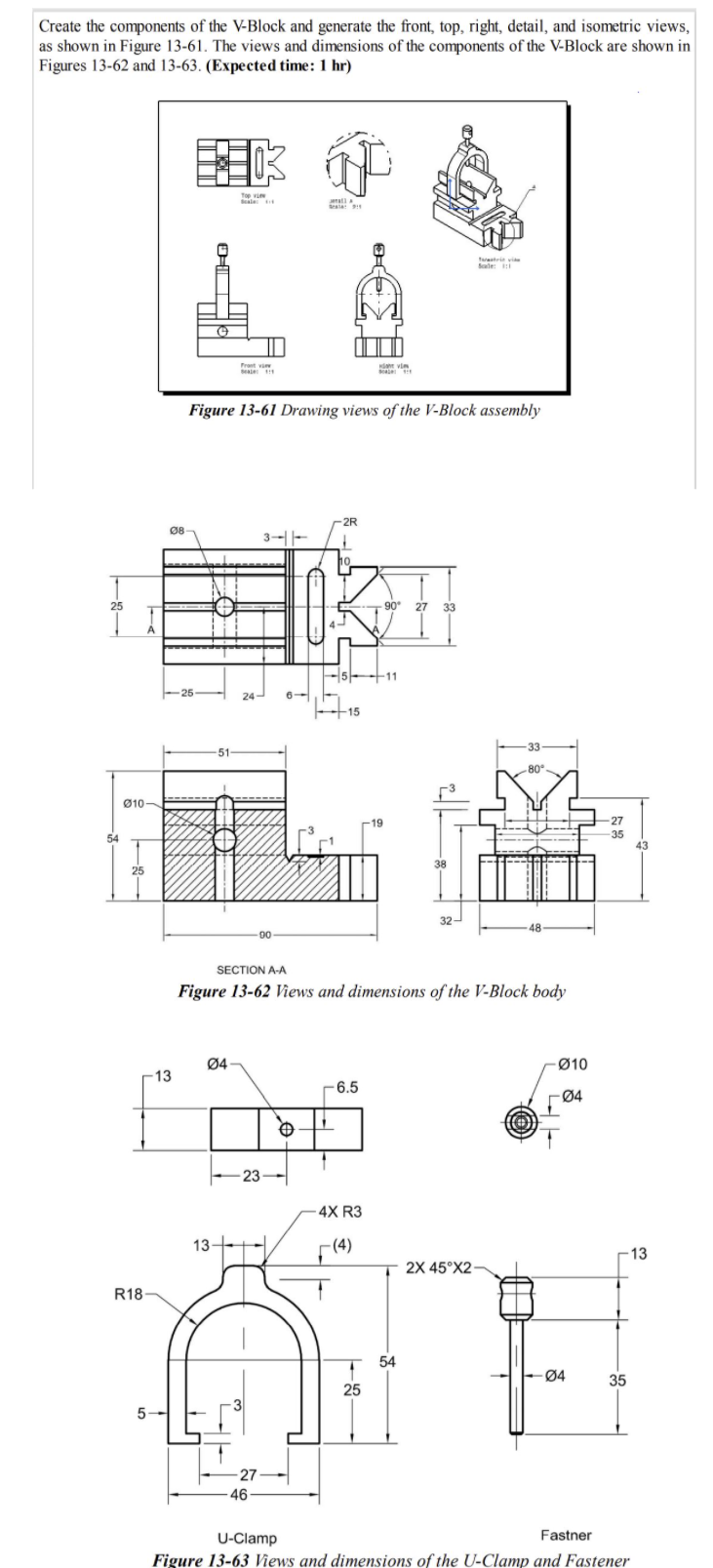 Solved 1) Create All parts. 2) Create Assembly 3) Create | Chegg.com
