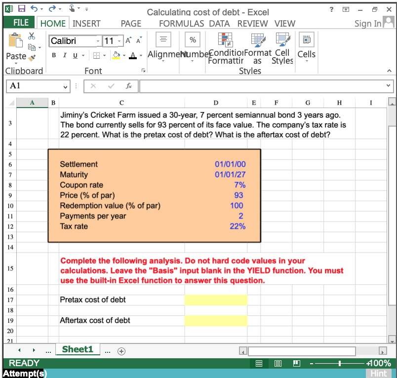 Solved Calculating Cost Of Debt Excel FILE HOME INSERT PAGE Chegg solved-calculating-cost-of-debt-excel-file-home-insert-page-chegg