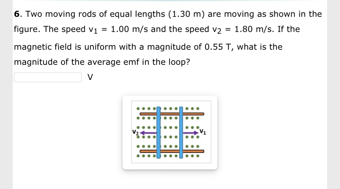 Solved 6. Two moving rods of equal lengths (1.30 m) are | Chegg.com