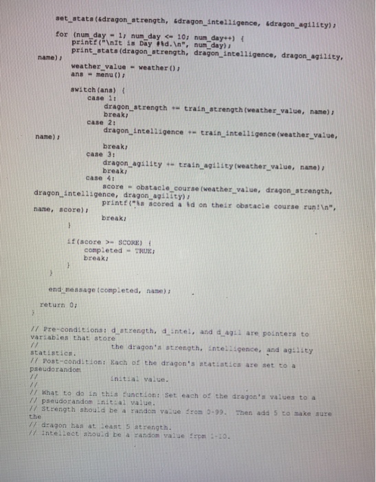 Solved Please use comment headers to specify what each | Chegg.com