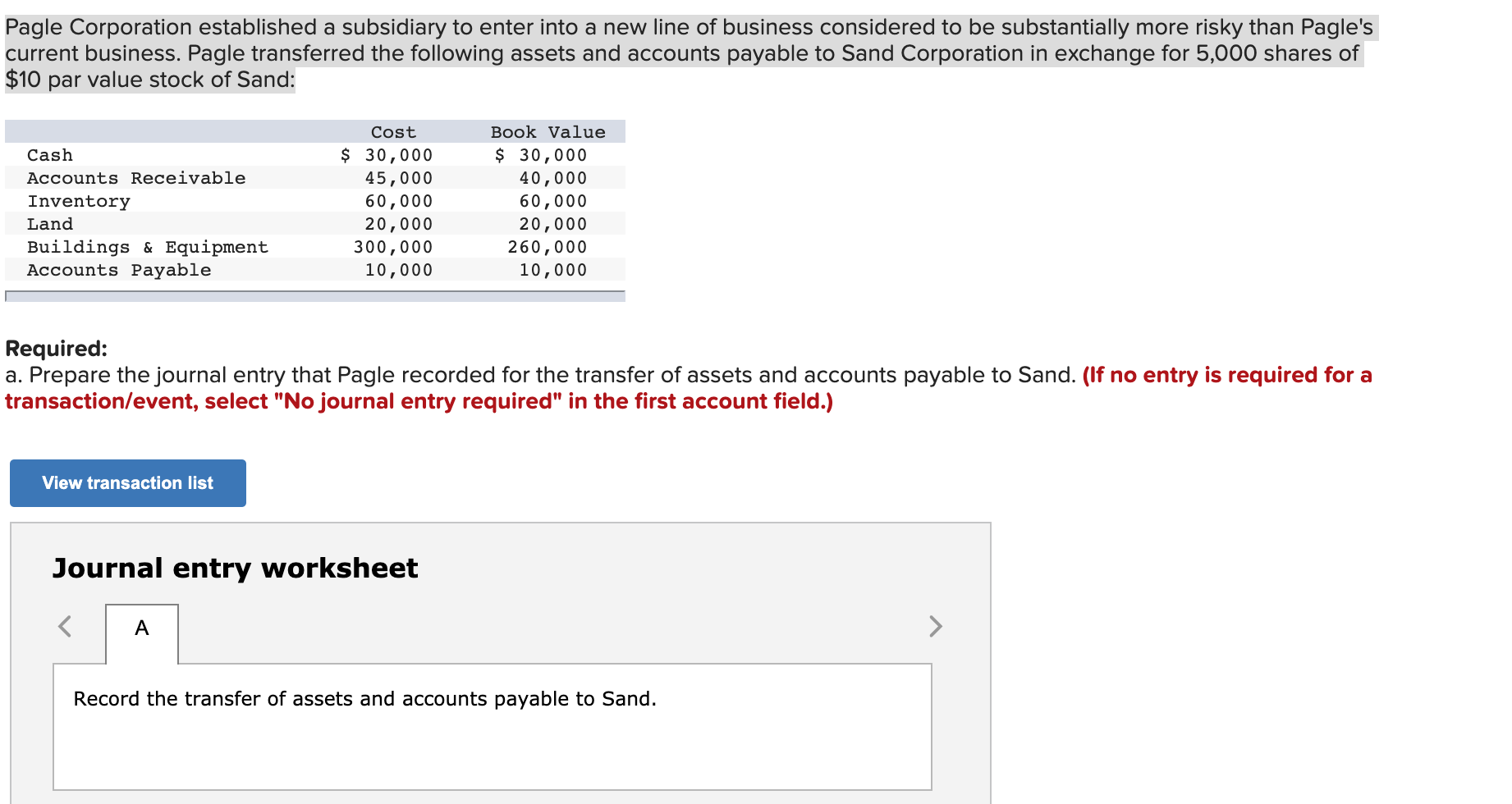 solved-pagle-corporation-established-a-subsidiary-to-enter-chegg