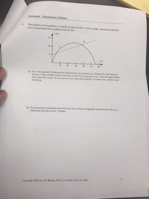 introduction to motion homework