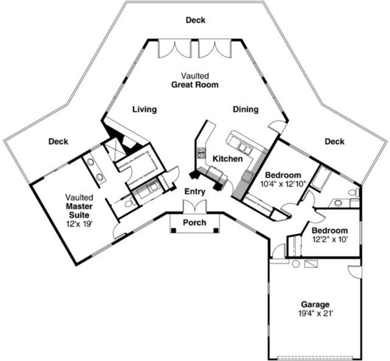 Solved Use the house plan to calculate the total living area | Chegg.com