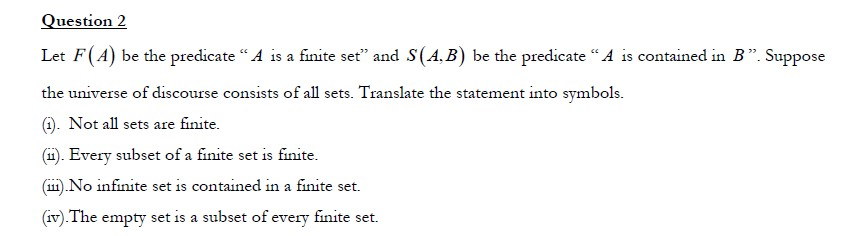 Discrete Mathematics Questions Wyzant Ask An Expert