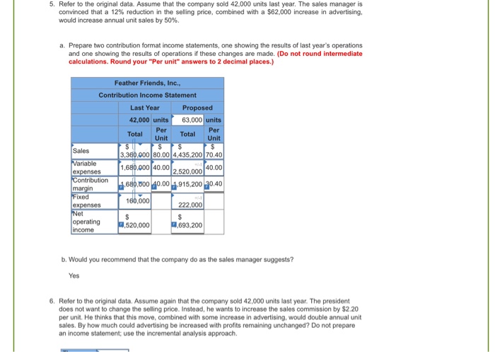 Solved 5. Refer to the original data. Assume that the | Chegg.com