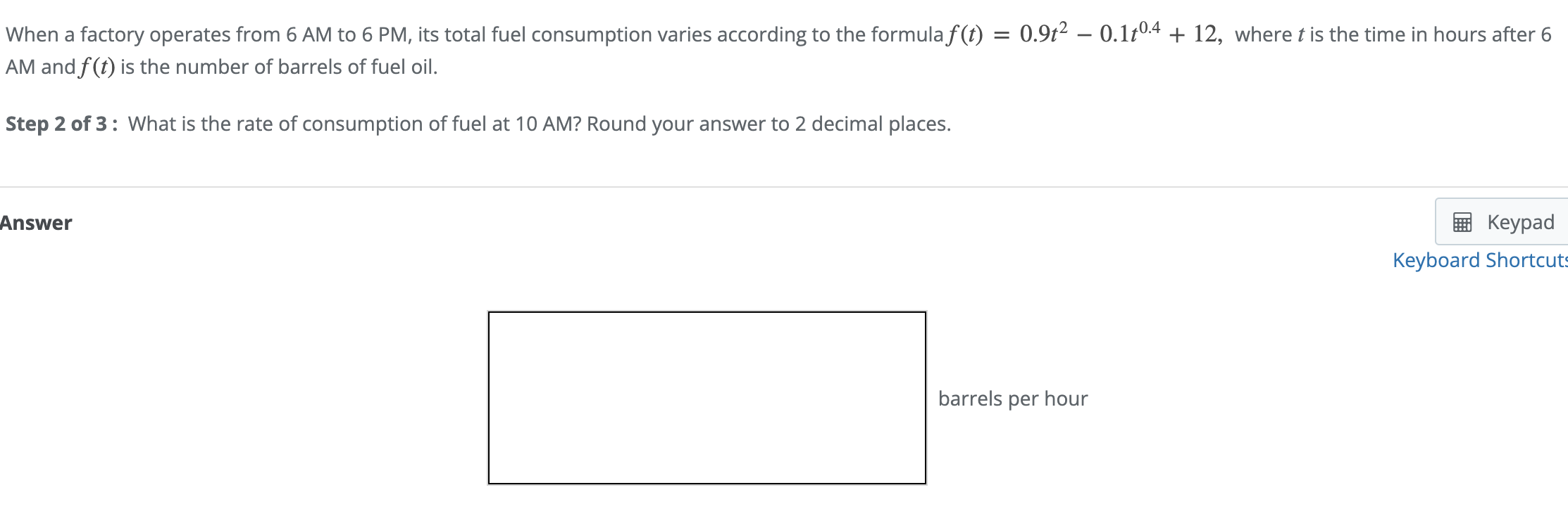 Solved When a factory operates from 6AM to 6PM its total Chegg