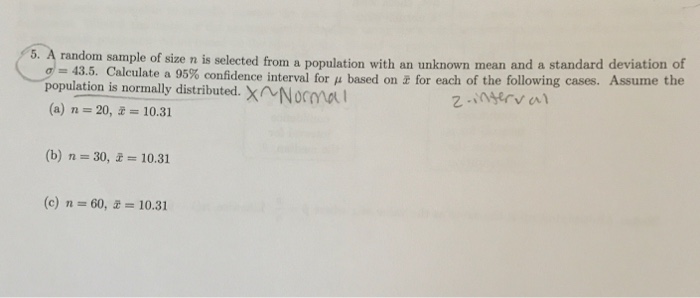 Solved m sample of size n is selected from a population with | Chegg.com