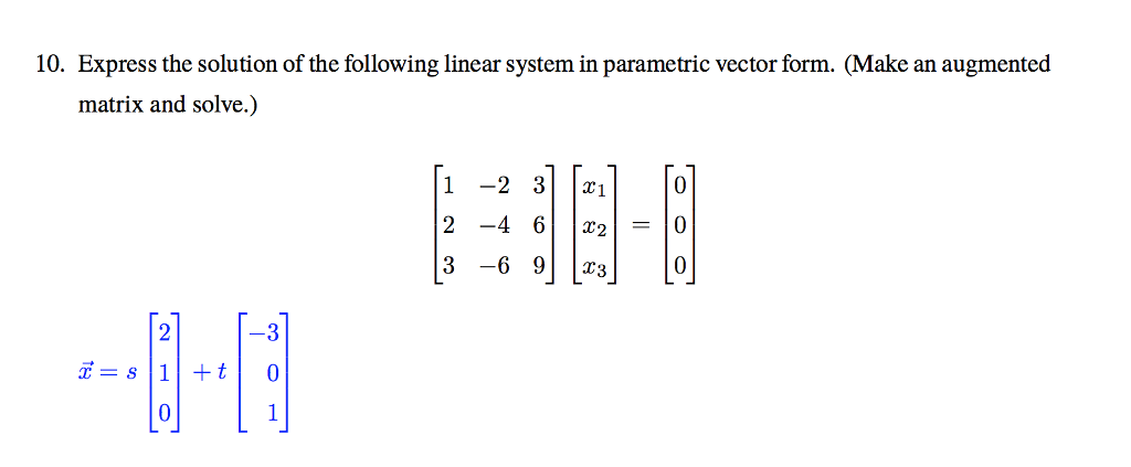 Solved 10. Express the solution of the following linear | Chegg.com