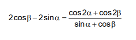 Solved Cos 2a + Cos2B 2 CosB - 2 Sina = Sin A + Cos | Chegg.com