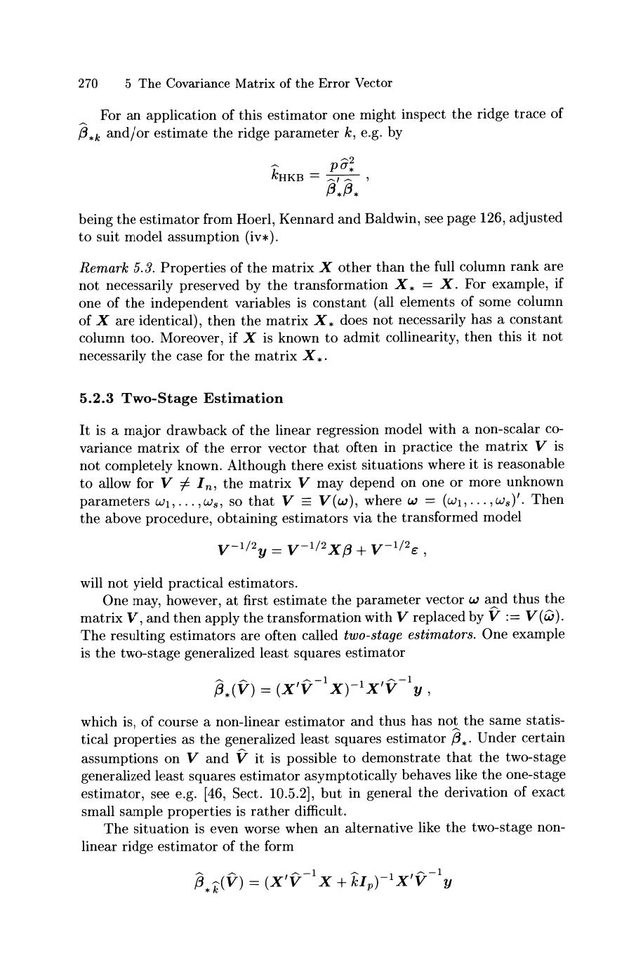 5 Consider The Linear Regression Model With Assum Chegg Com