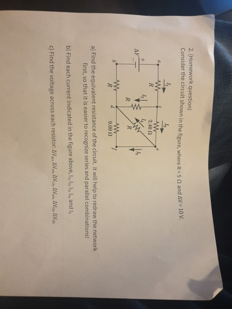 Solved Part 2 Other resistor network problems 1. Consider