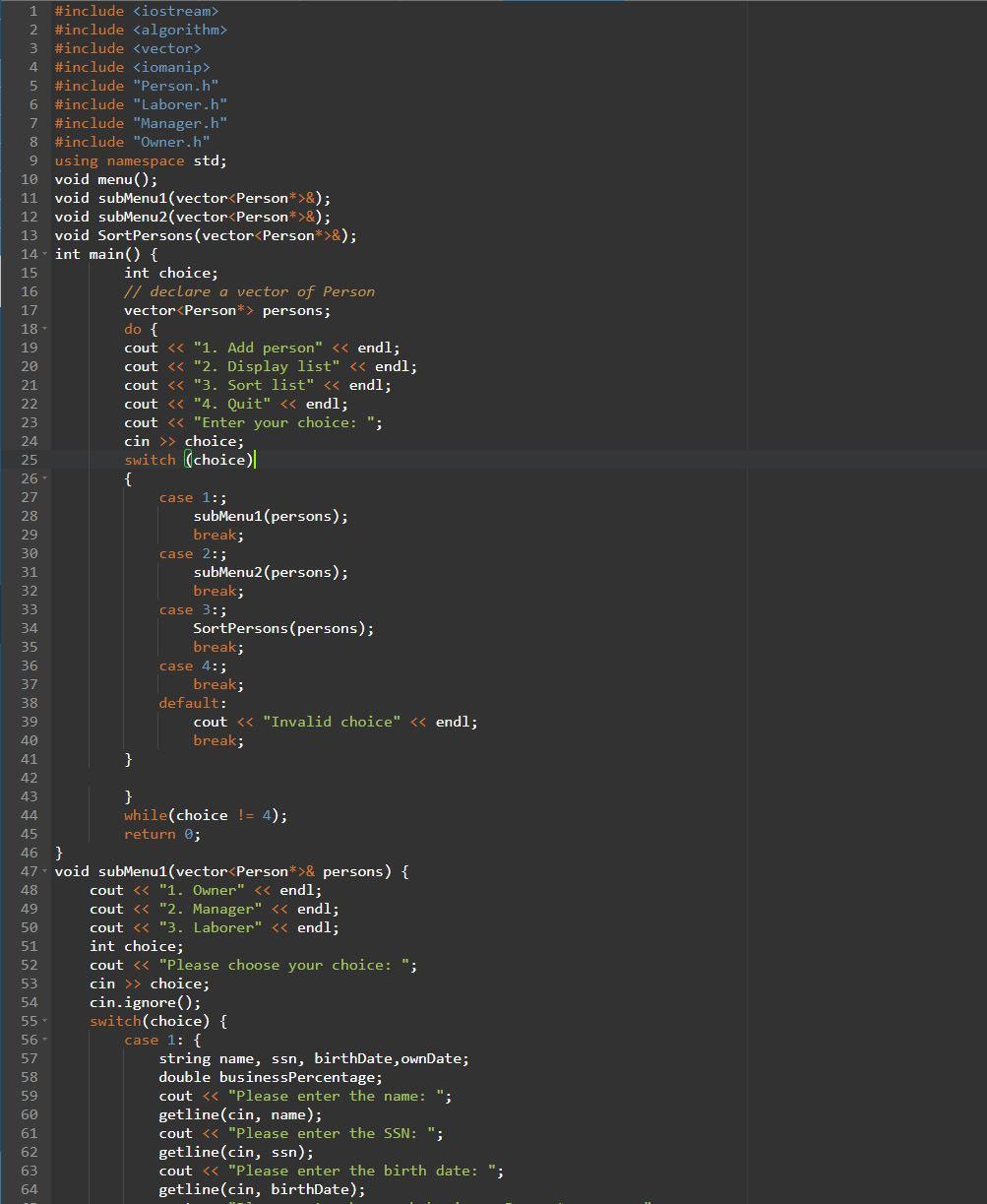 Solved How do I write a code to find a person by name and | Chegg.com