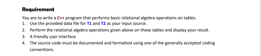 Solved Computer Science Project C++ You are to write a C++ | Chegg.com