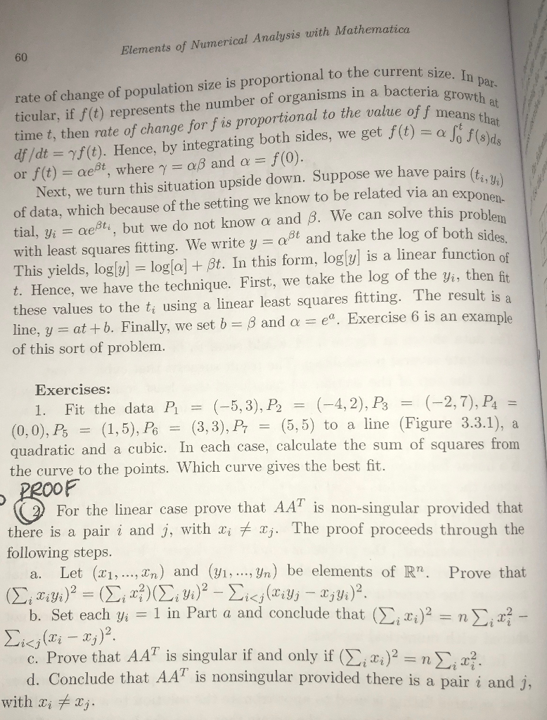 Elements Of Numerical Analysis With Mathematica 60 