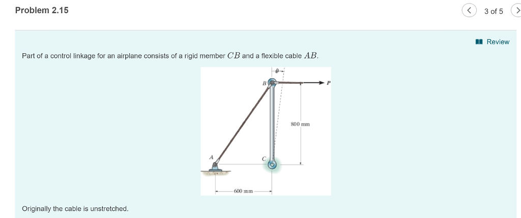 Solved Problem 2.15 3 of 5 Part A If a force is applied to | Chegg.com