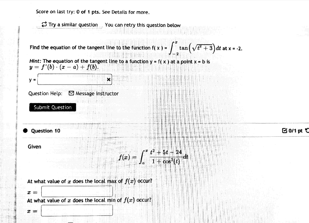 Solved I have tried solving both question by finding the | Chegg.com