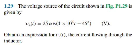 Solved 1.29 The voltage source of the circuit shown in Fig. | Chegg.com