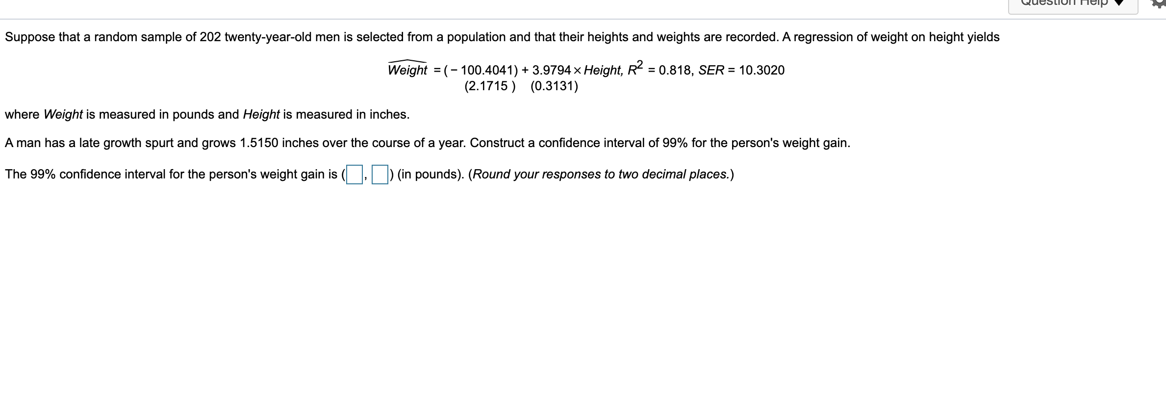 Solved Suppose that a random sample of 202 twenty year old Chegg