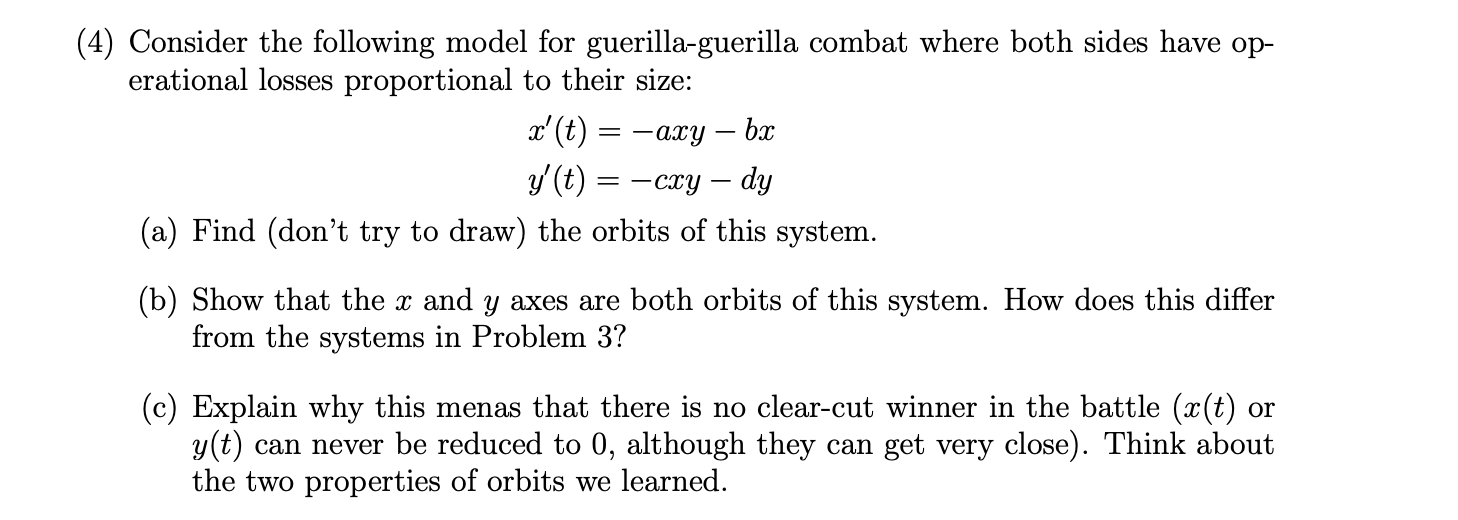 Solved ง (3) (a) Consider the following model for | Chegg.com