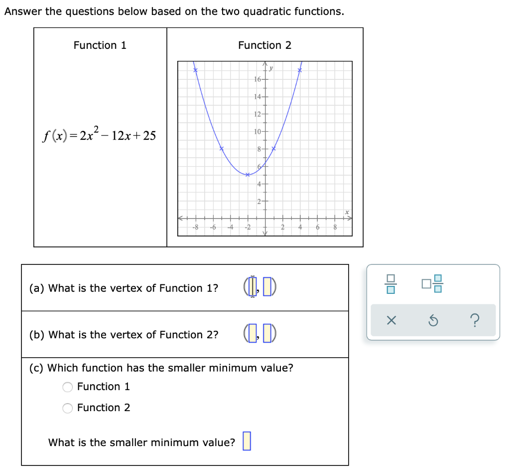 Solved Find the range of the quadratic function. g(x)=– 2x² | Chegg.com