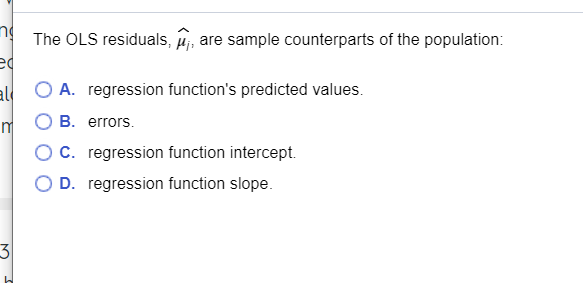 Solved In The Simple Linear Regression Model Y Bo B X Chegg Com