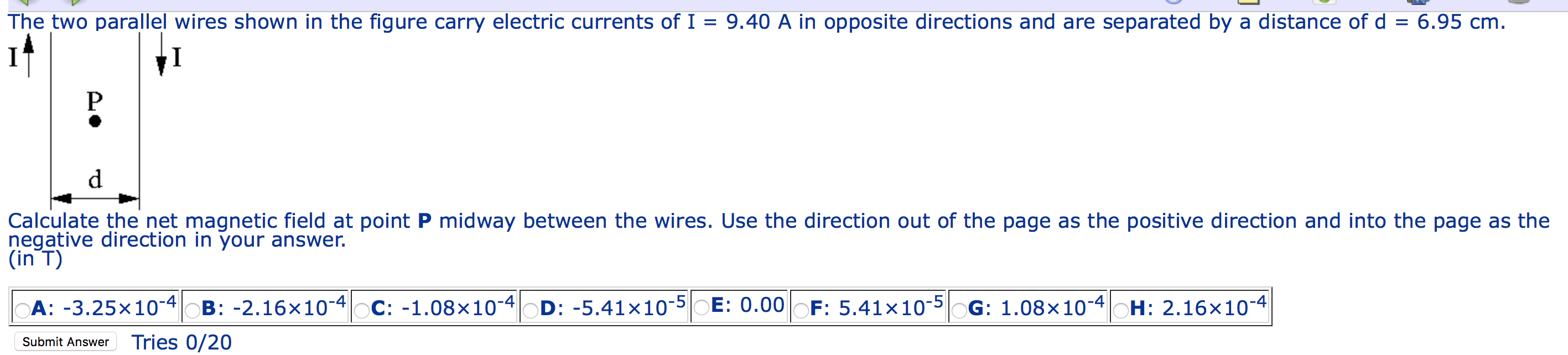Solved The two parallel wires shown in the figure carry | Chegg.com