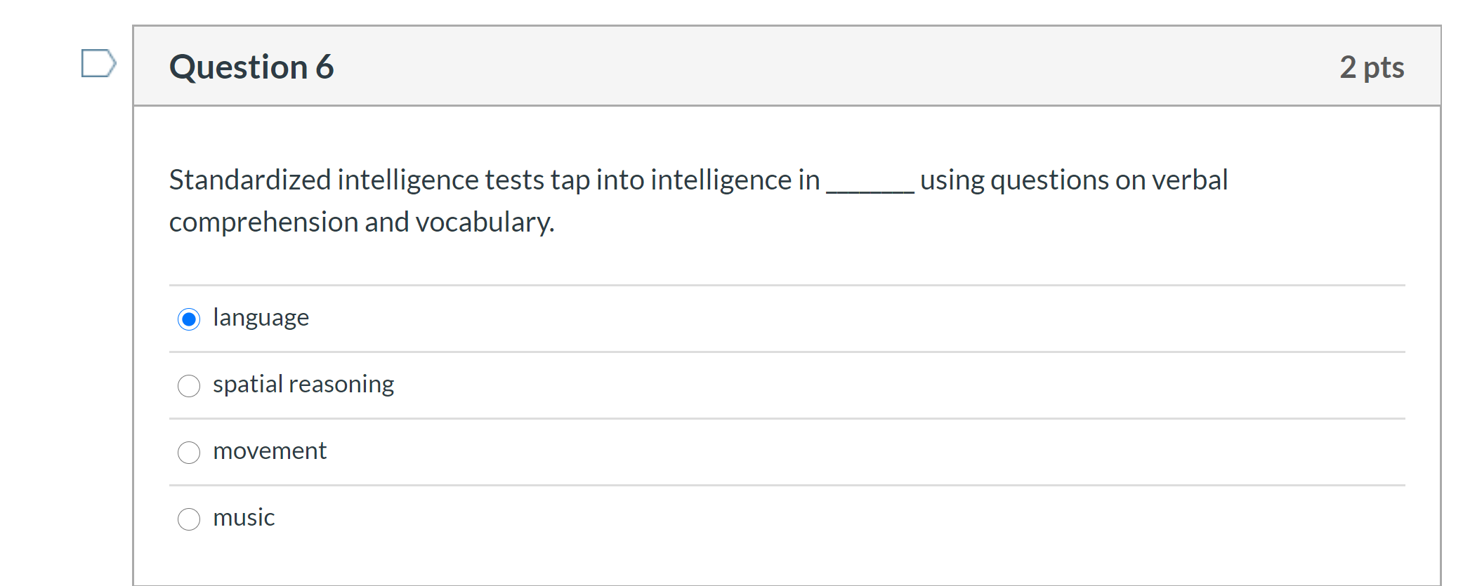 Solved Question 6 2 pts using questions on verbal | Chegg.com