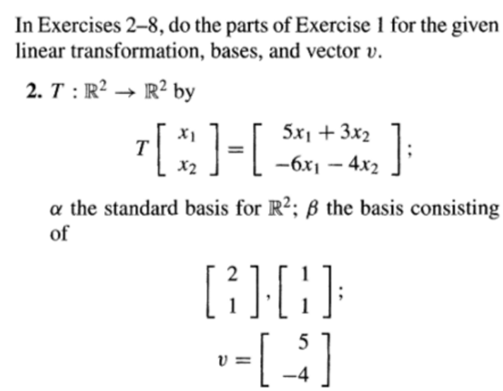 Solved In Exercises 2−8, do the parts of Exercise 1 for the | Chegg.com