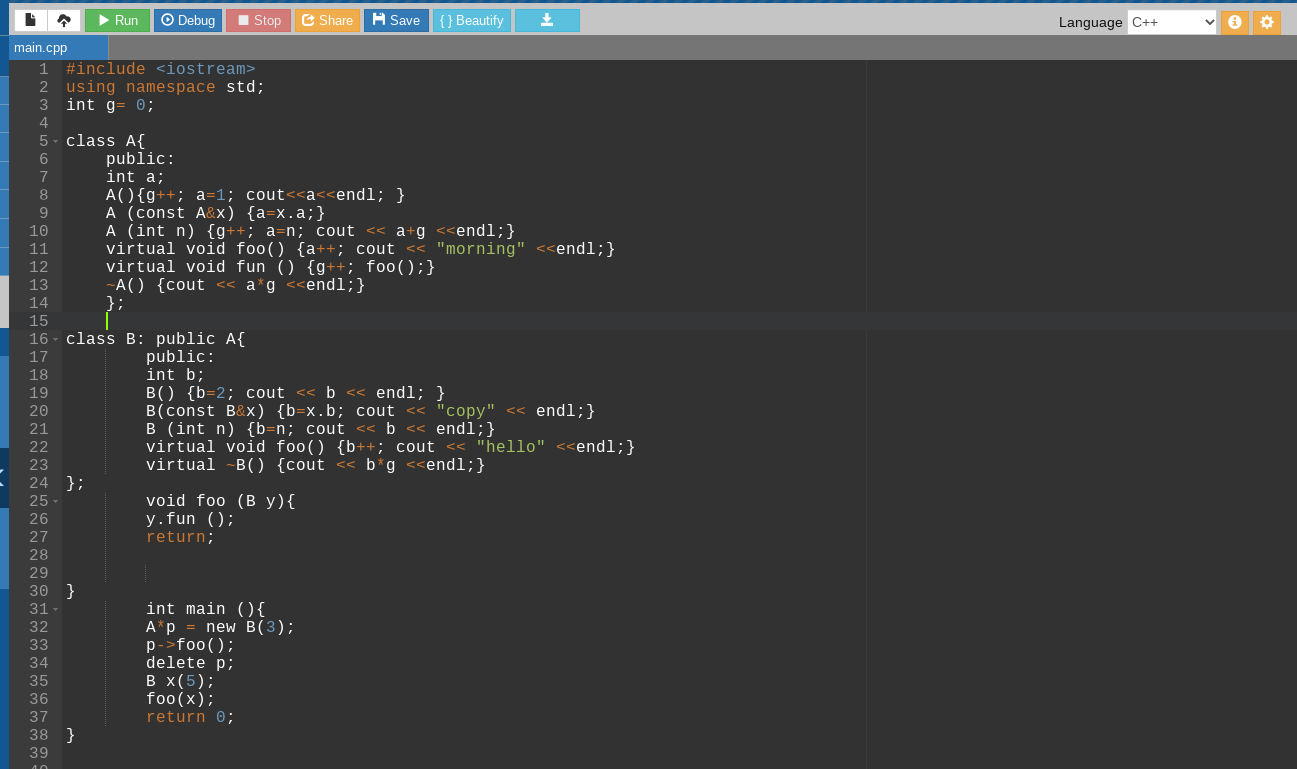 Solved Analyze the following C++ code which covers key | Chegg.com