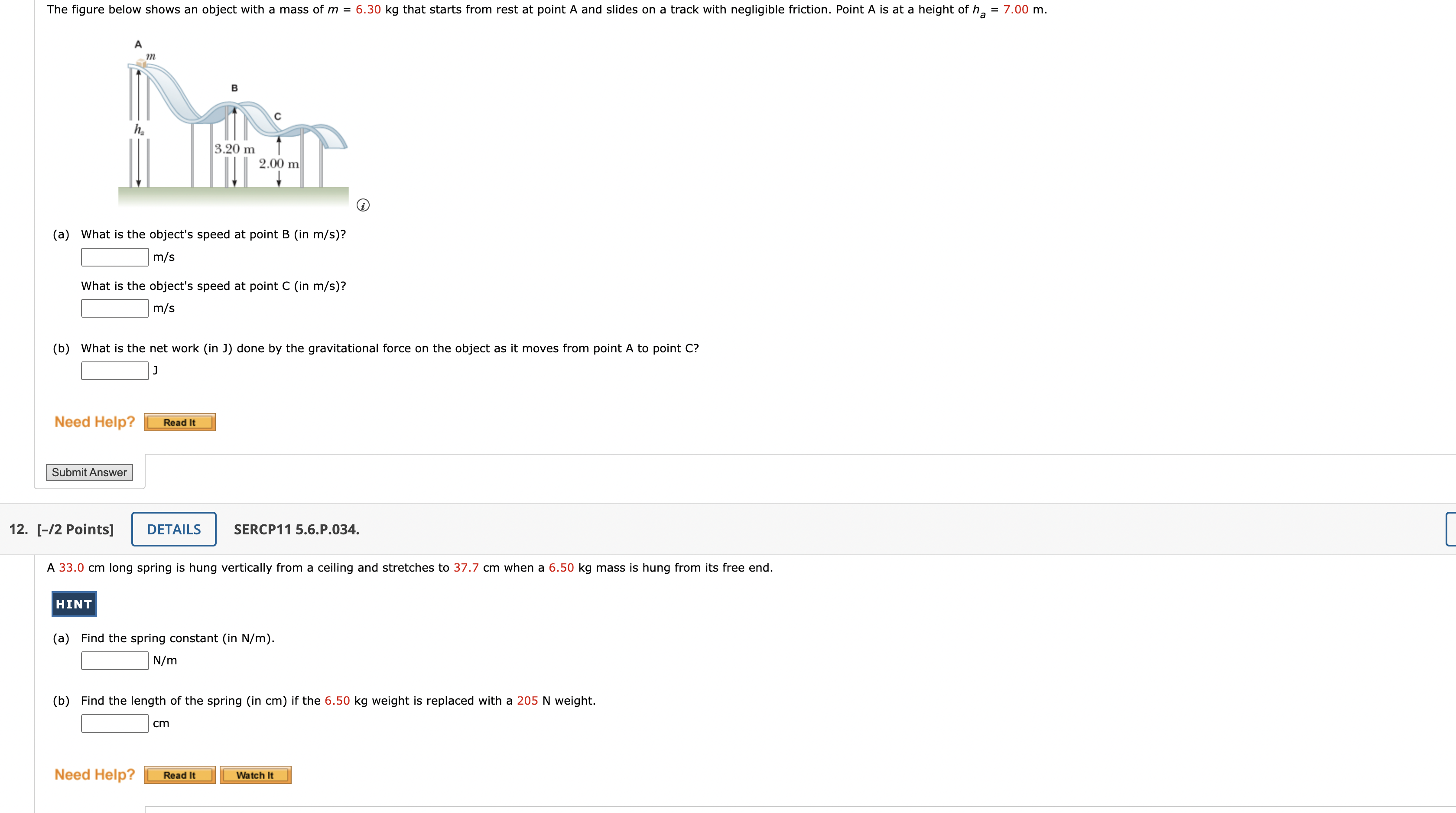 Solved The figure below shows an object with a mass of | Chegg.com 