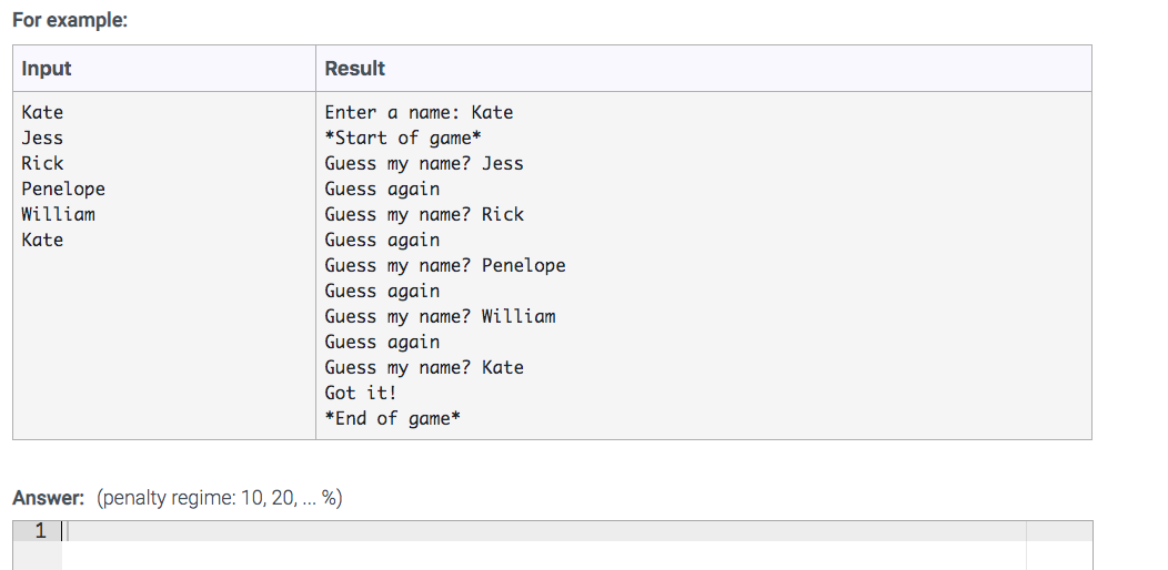 letvægt fordel Tag et bad Solved Write a program that asks the user to guess your name | Chegg.com