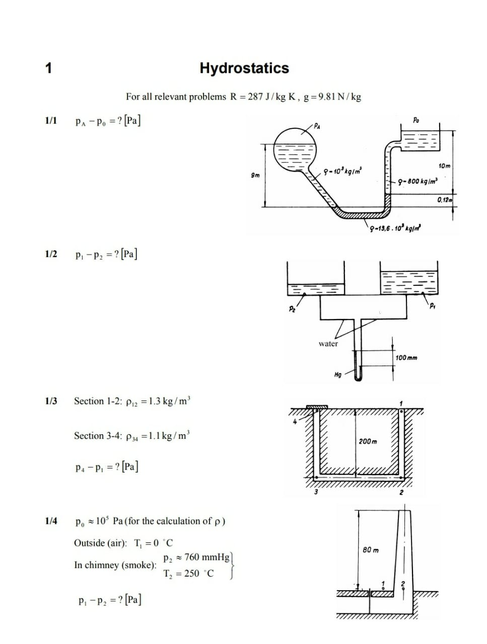 Solved determine the pressure defference between Pa to Pb | Chegg.com