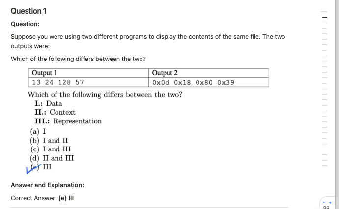 Solved Why is the answer e, ﻿I would think it would be 1,2, | Chegg.com