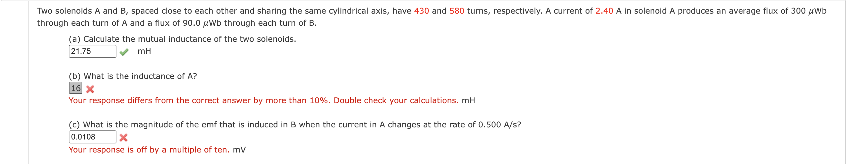 Solved Two solenoids A and B, spaced close to each other and