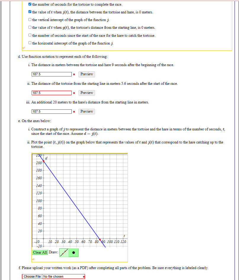 Solved Example 3: The Tortoise and the Hare: Function | Chegg.com