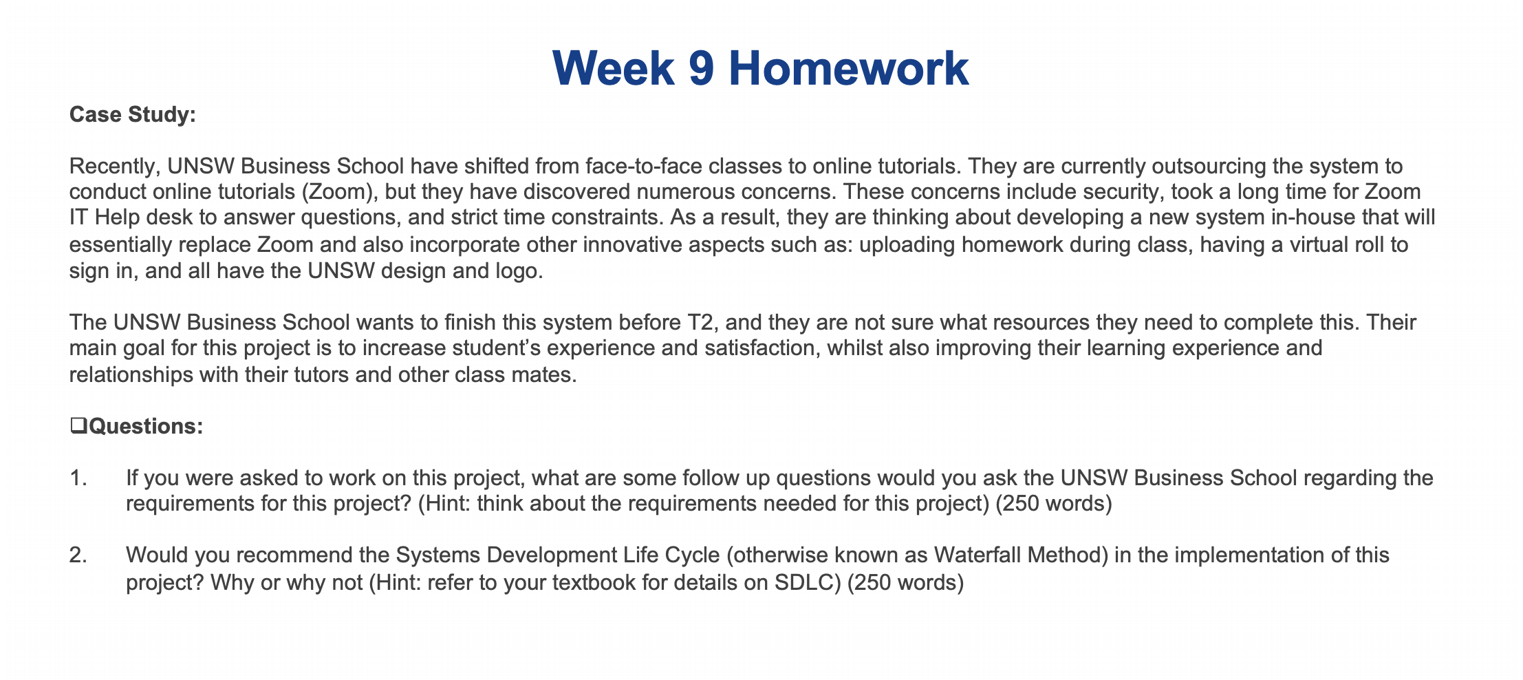 Homework case 9 picture