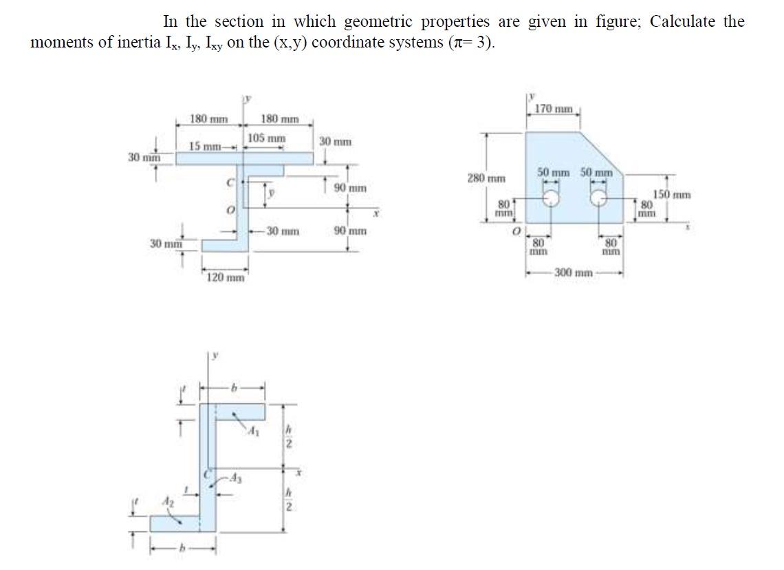 Solved In the section in which geometric properties are | Chegg.com